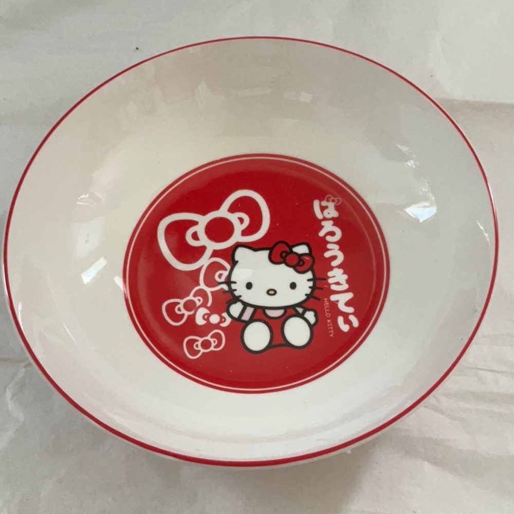 Hello Kitty Red and White Bowl